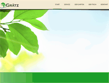 Tablet Screenshot of graetz-gartenpark.de